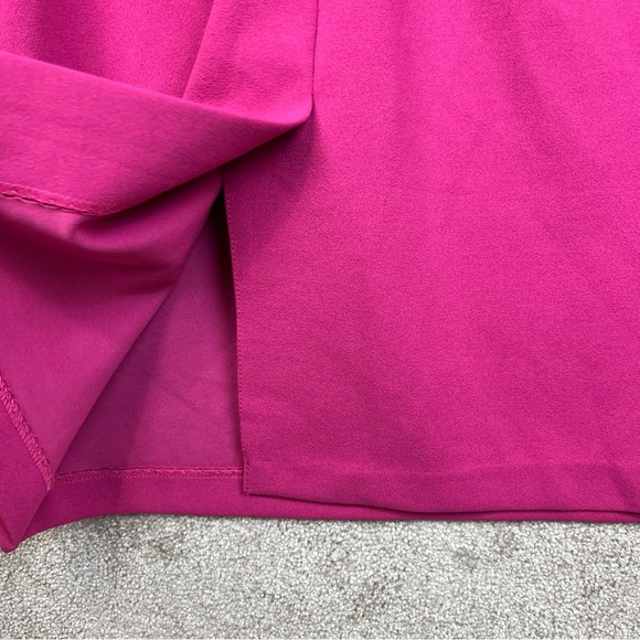 Beige by Eci Dress Womens 12 Pink Stretch Back Zip Polyester Blend NEW- 8767* - Picture 14 of 14